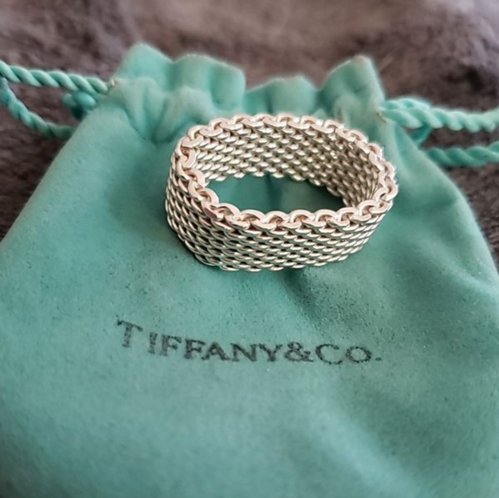 Tiffany & Co. Sterling Mesh Ring
